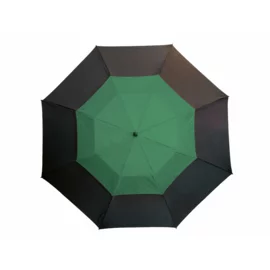 "Monsun" parasol typu golf z systemem wentylacyjnym, czarny, ciemnozielony