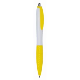 Długopis JUMP, biały, żółty