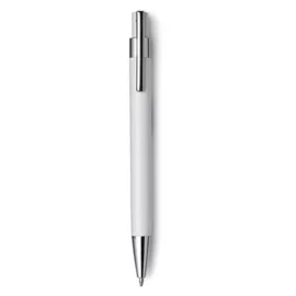 Długopis z metalowym klipem, biały