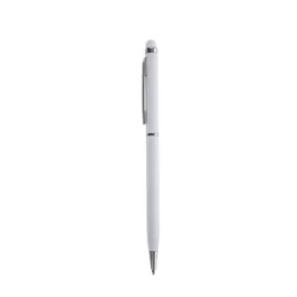 Długopis aluminiowy touch pen, biały