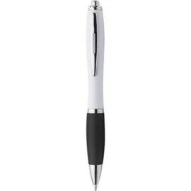 Długopis z gumowanym uchwytem, czarny